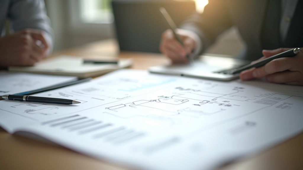 Supply chain risk assessment document with contingency planning notes and process flow